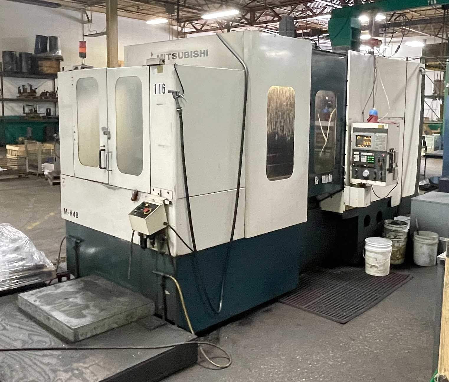 Mitsubishi M-H4B 400mm HMC, 1997- 4th Axis, 40 ATC, Pallets, 2 Available