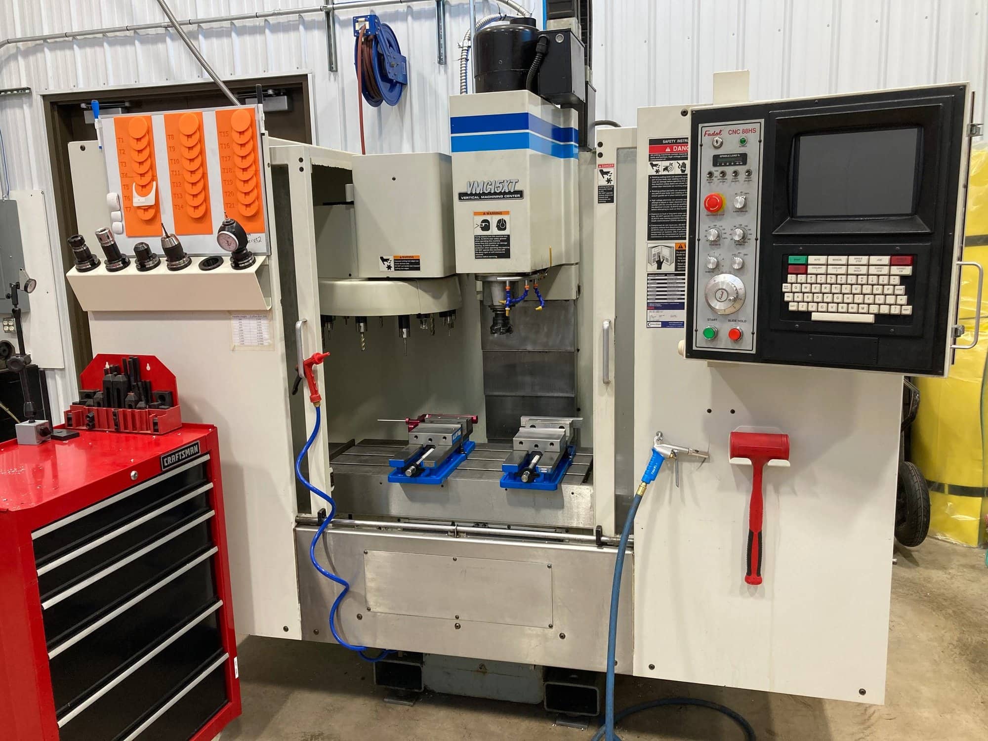 Fadal 15XT VMC, 1998 - Rigid Tapping, Wired for 4th Axis