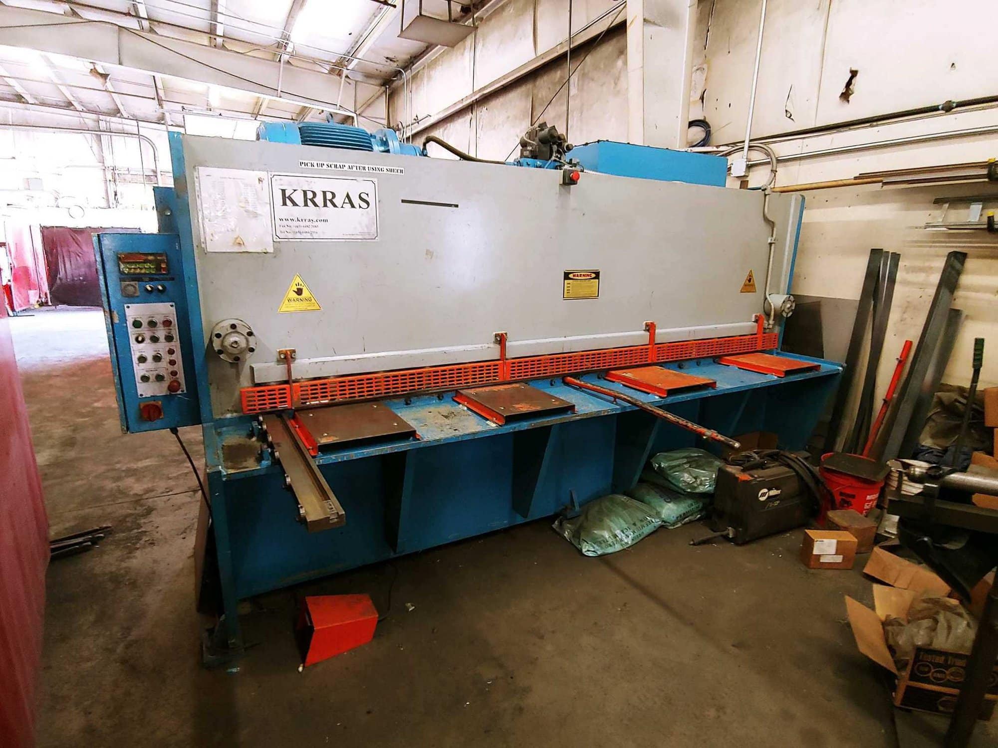 1/4" X 10' Krras RAS 306 CNC Shear, 2008- Programmable Backguage