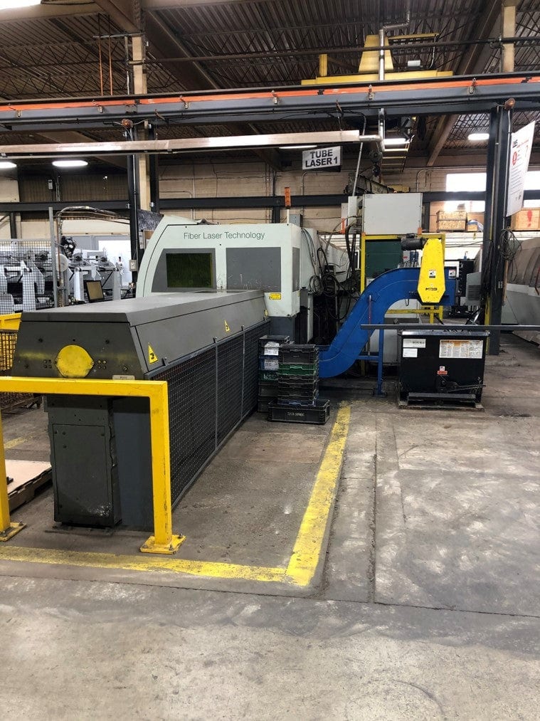 2000 Watt BLM LT722D Fiber Tube Laser, 2011- 5.5" Round Capacity