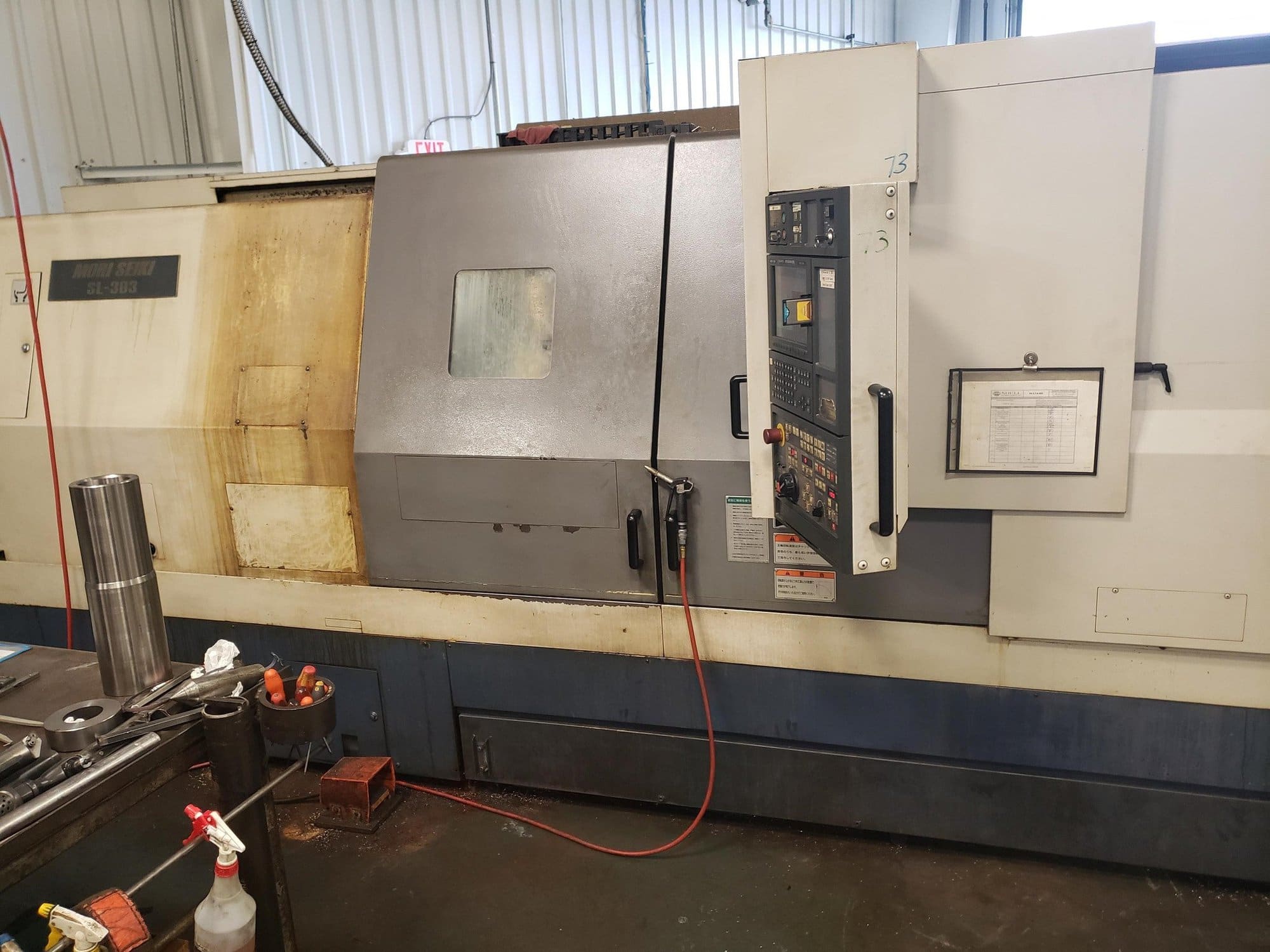Mori Seiki SL-303A/1500 CNC Lathe, 2002 - 3.5" Bar Cap, 64" Length, Steady
