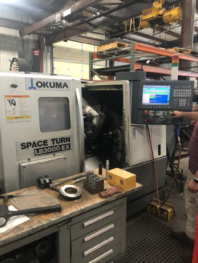 Okuma Spaceturn LB 3000 EX CNC Lathe, 2010 - Tailstock, Tool Presetter,OSP -P200LA - Image 2