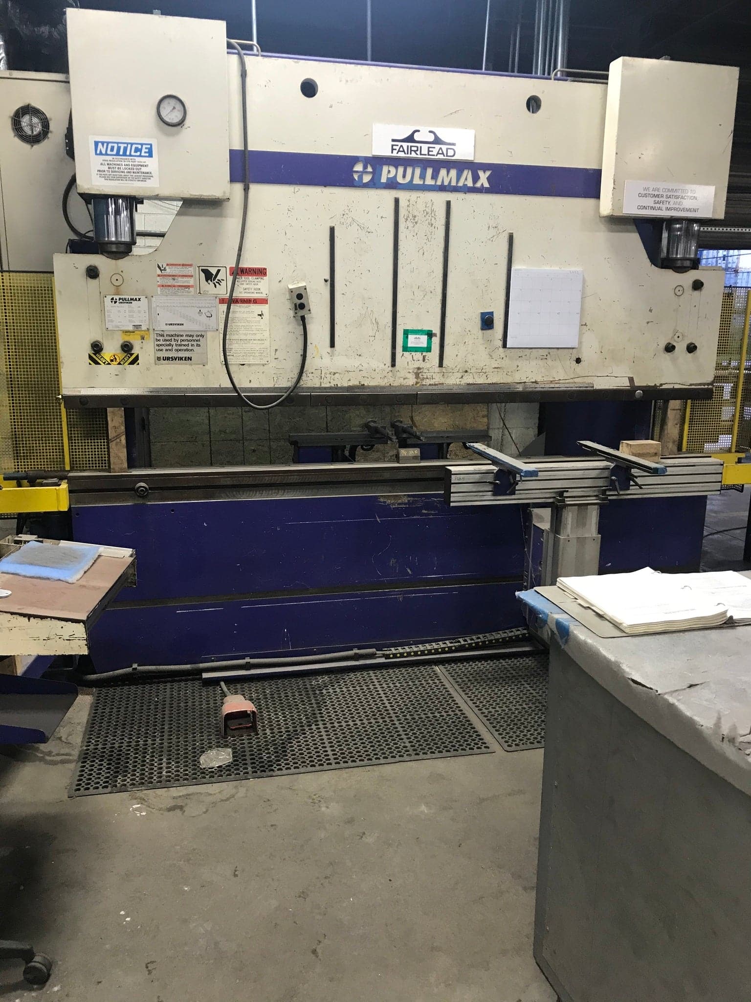 145 Ton x 10' Pullmax Optima 130 Press Brake, 2000 - 6 Axis w/ Tooling Included