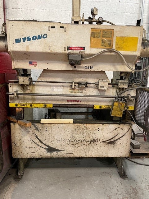 40 Ton x 6' Wysong H-4072 Press Brake