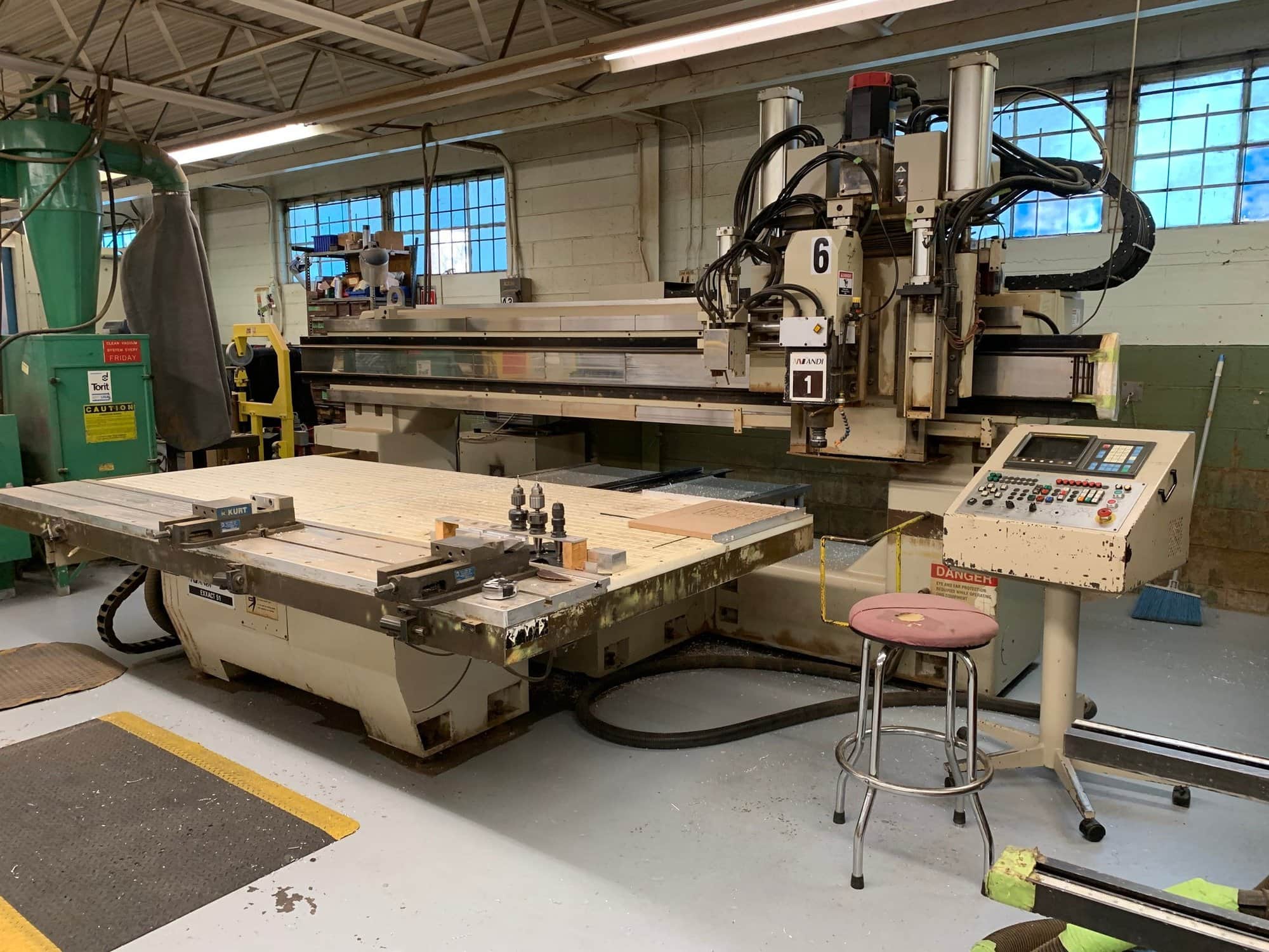 Anderson EXXACT 51 CNC Router, 1997- Fanuc Control