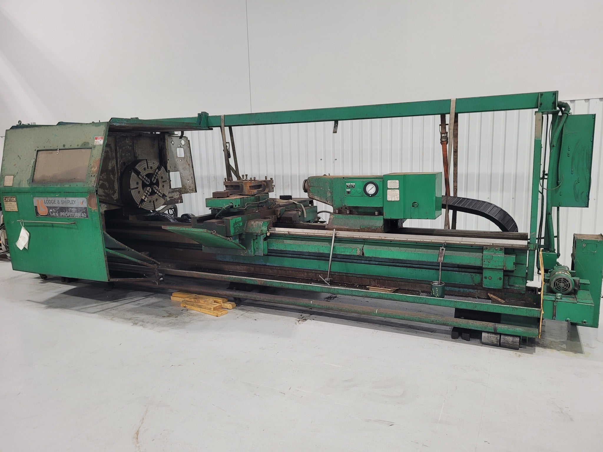 Lodge and Shipley Profiturn 40 Flat Bed Lathe, 1981 - 12.5" Spindle Bore, Oilfield Lathe