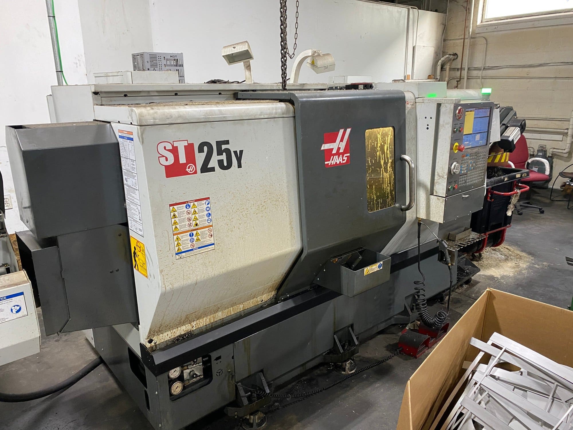 Haas ST-25Y Multi Axis CNC Lathe, 2014 - Barfeed, Royal Collet and Three Jaw Chucks - Image 7