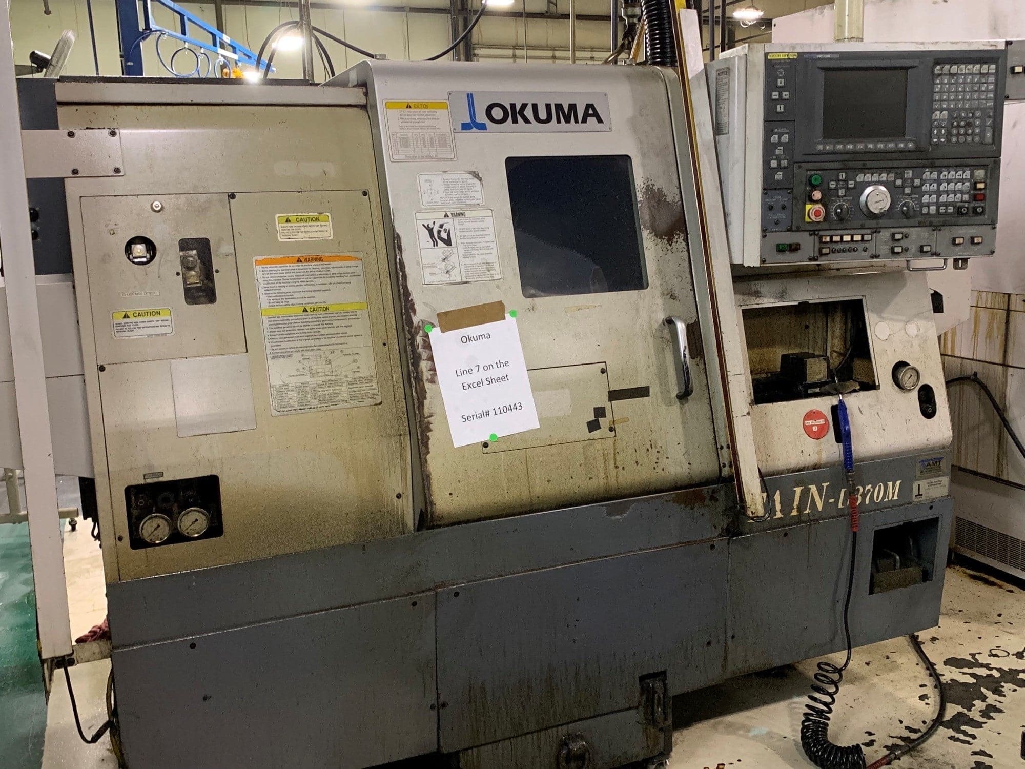 Okuma Captain-L370-M CNC Lathe, 2005 - OSP-E100L Control - Live Tooling