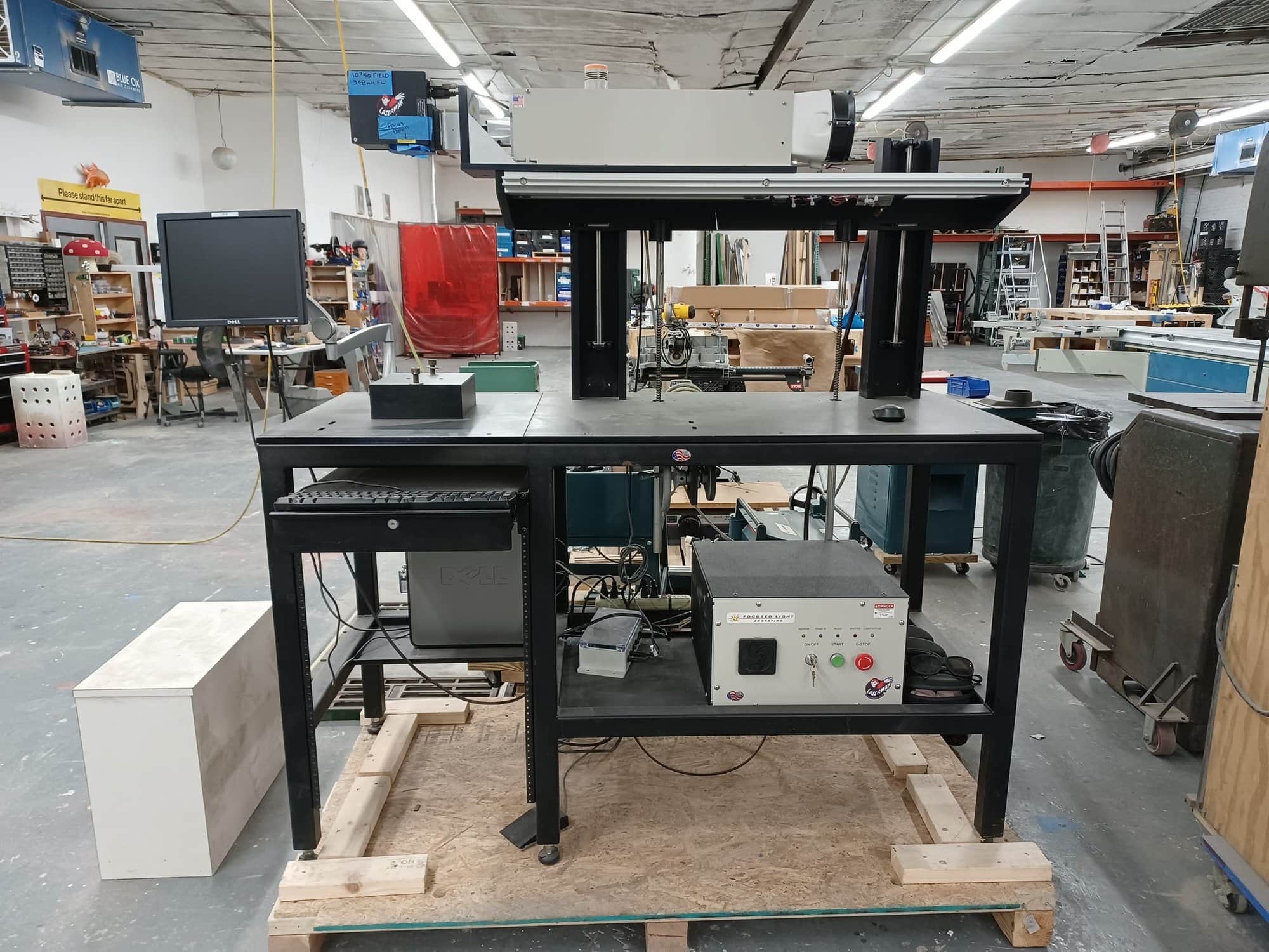 40W Laserman CO2 Air Cooled Focused Light Engraving System 10"x10", 2019