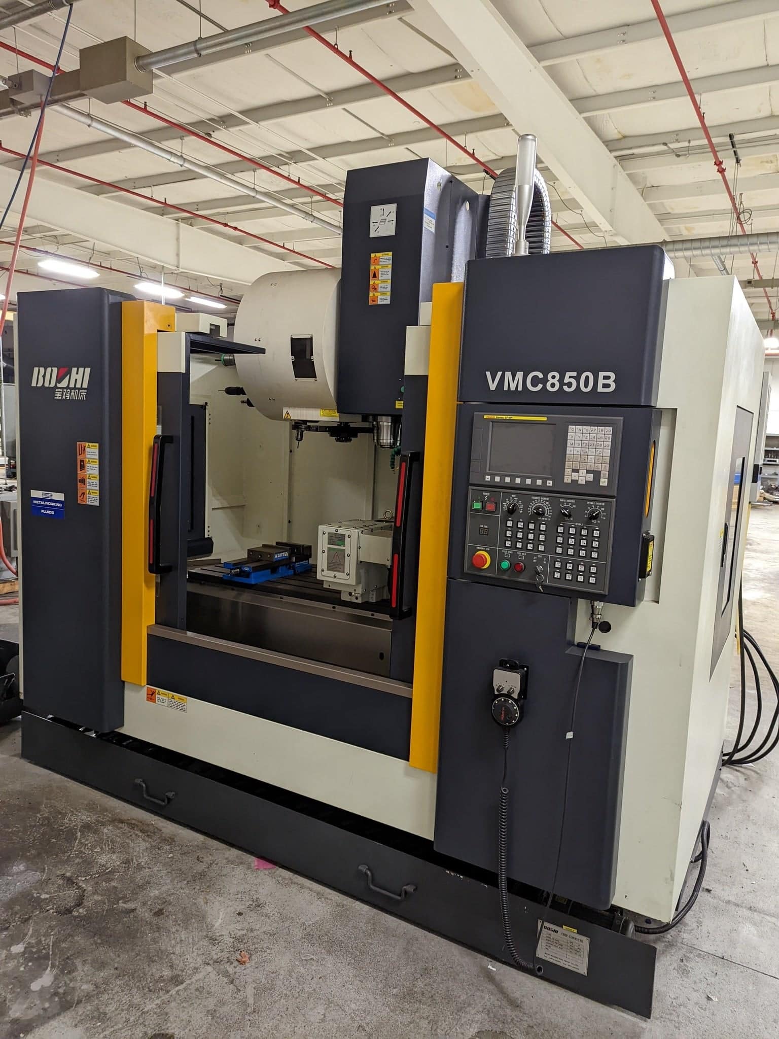 Bochi 850B VMC, 2018- 4th Axis, Fanuc Oi-MF, 24 SMTC, Never Used!
