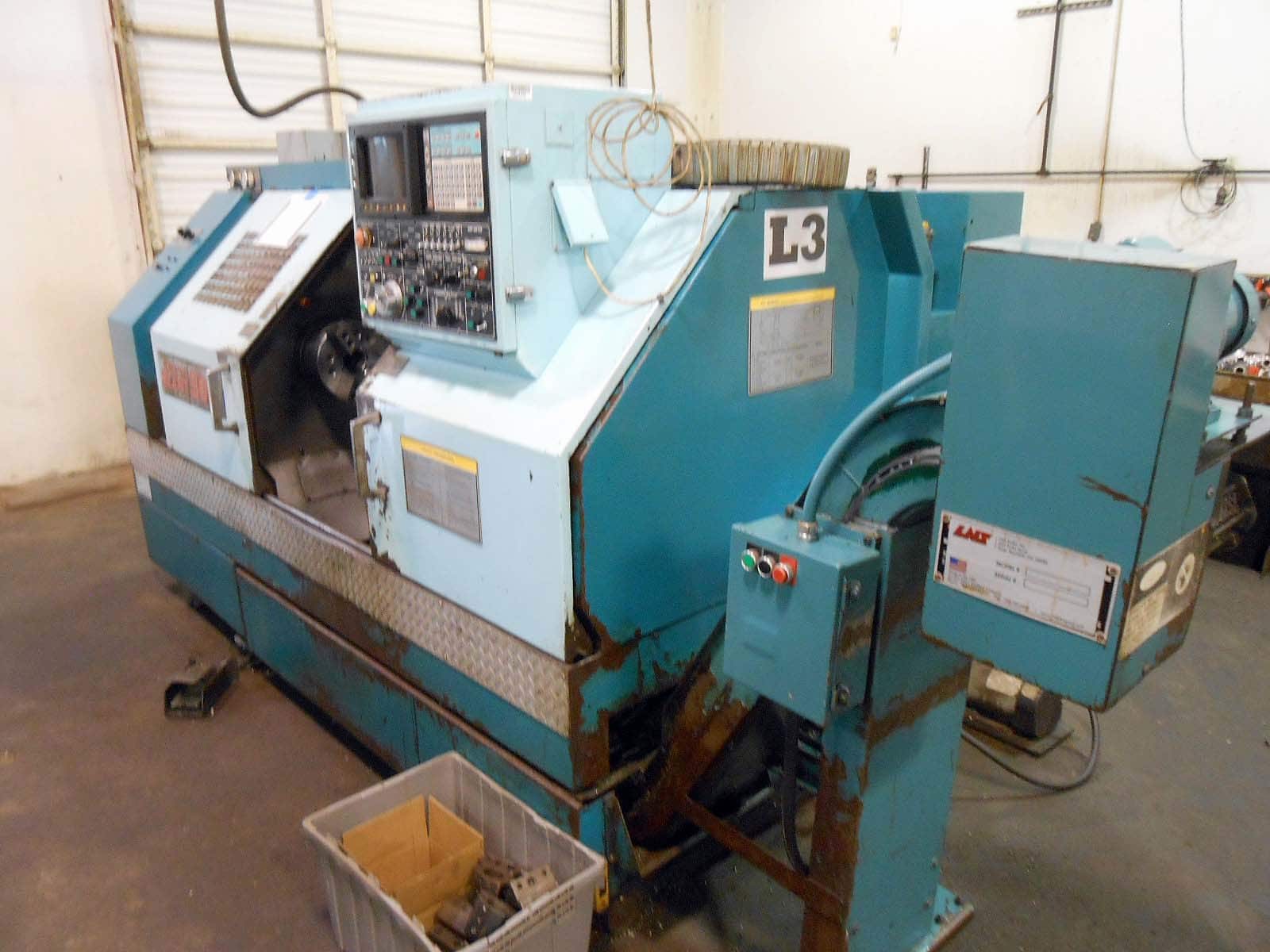 Methods Slant 50 CNC Lathe, 1993- 20" Swing, 35" Centers, 3" Bore, Yasnac, 2 Available