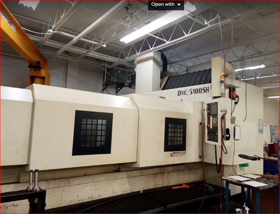 Johnford DMC-5100H+5F. X-5100 Bridge Type Machining Center, 2010 - Under Power, Available for Inspection