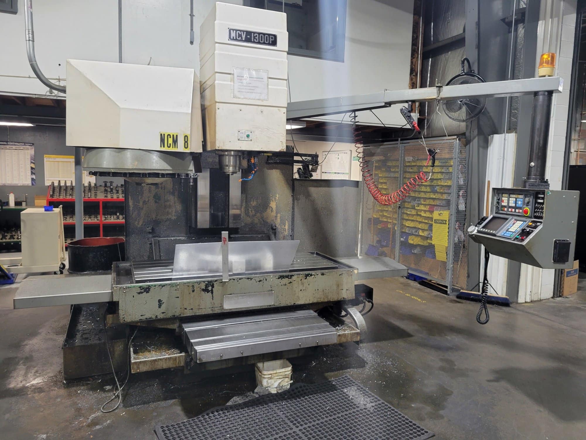 Leadwell MCV-1300P VMC, 1988 - Tooling Included, 90 Degree Angle Head