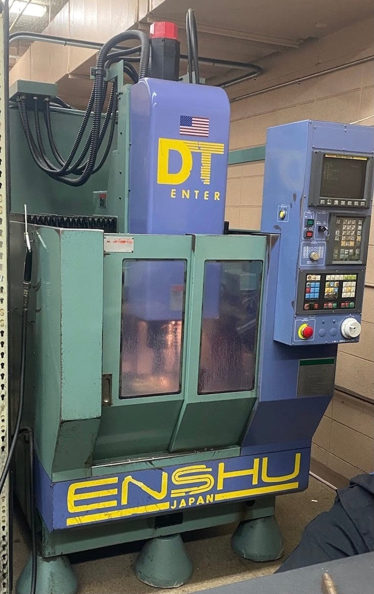 Enshu DT Center Drill and Tap - Fanuc O-Mate M Control