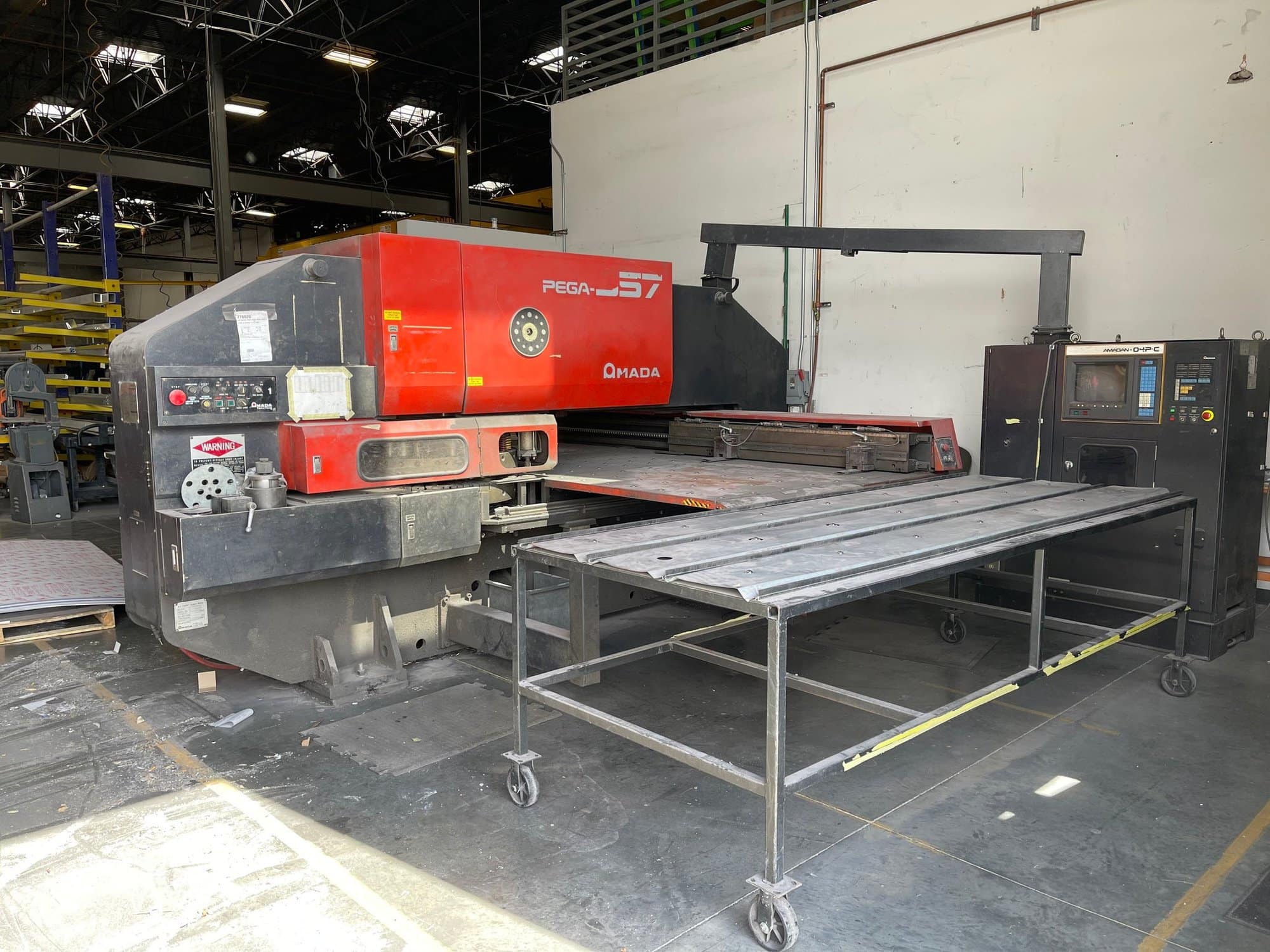 30 Ton Amada Pega 357 Turret Punch Press , 1989 - Amada TEG 160 Tool Grinder and Tooling Included
