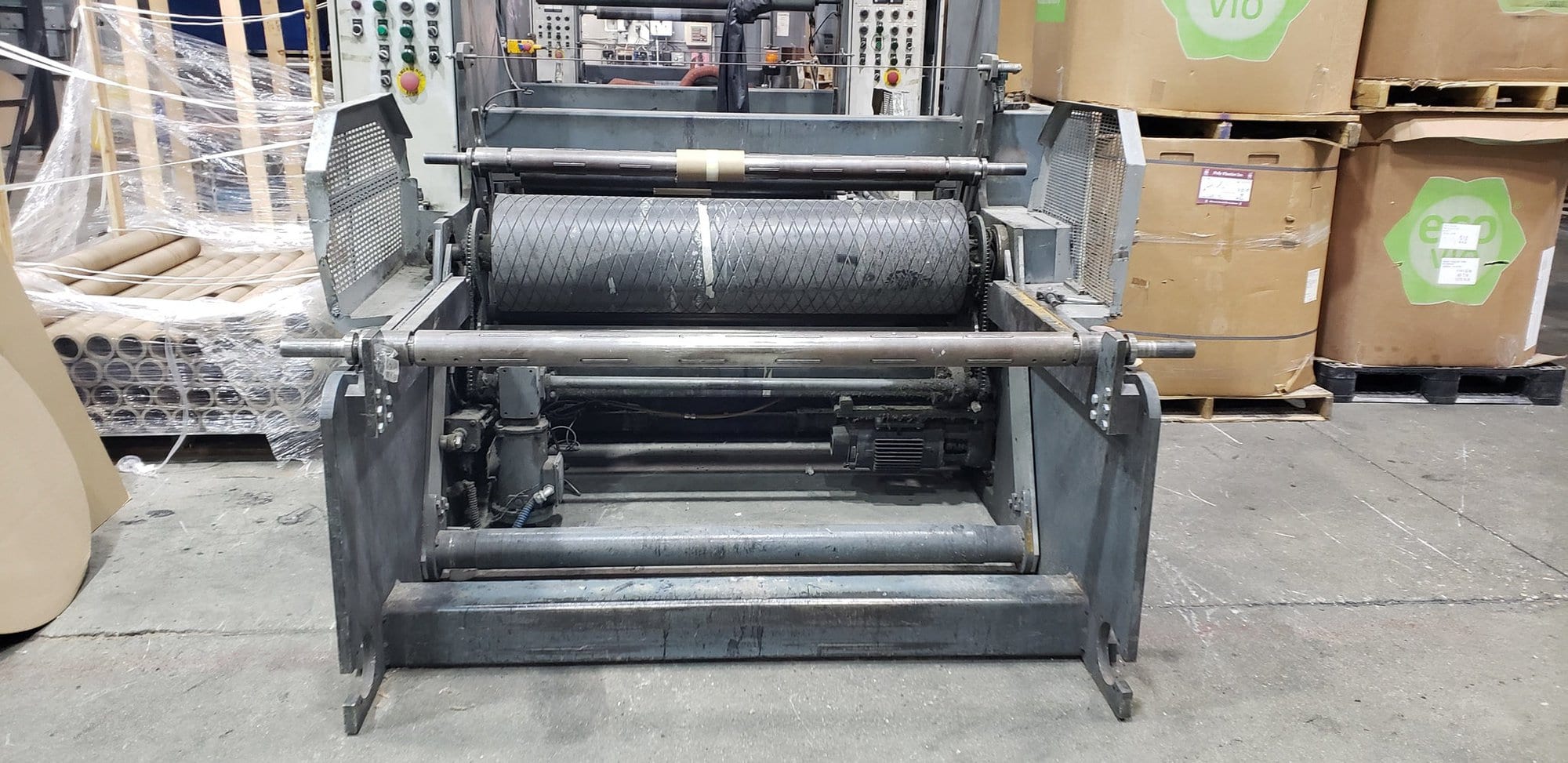 Used 54″ Wide Battenfeld Gloucester Surface Winder. Model 1021, New 1999. Has Autocut, 6″ Air Shafts - Image 4