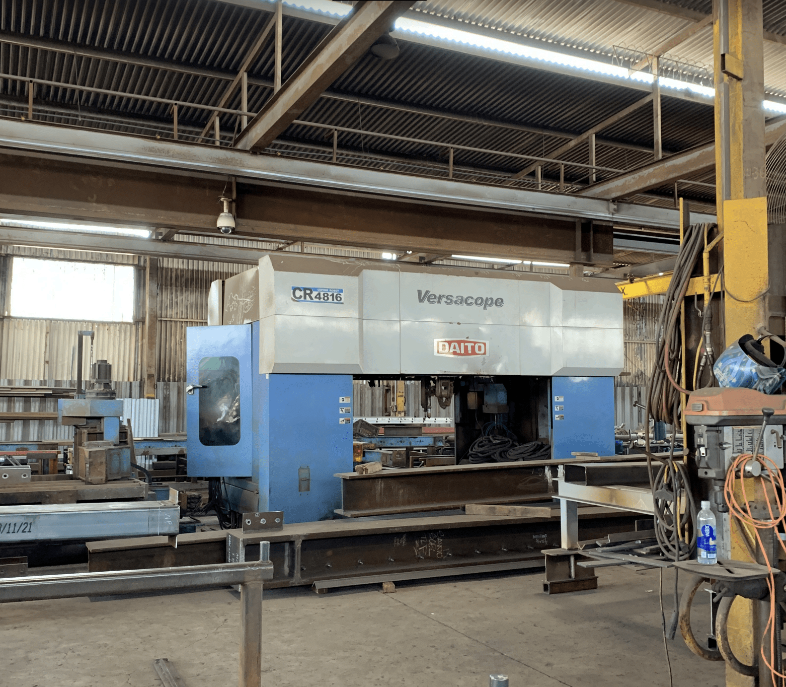 Daito Versacope CR4816 CNC Beam Coping Line, 2005 - 6 Axes Robotic Arm, Hypertherm HPR 260 Power Source