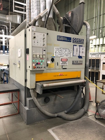 Costa KA CCCT 1350 Wide Belt 4 Head Sander, 2004- 53" Capacity