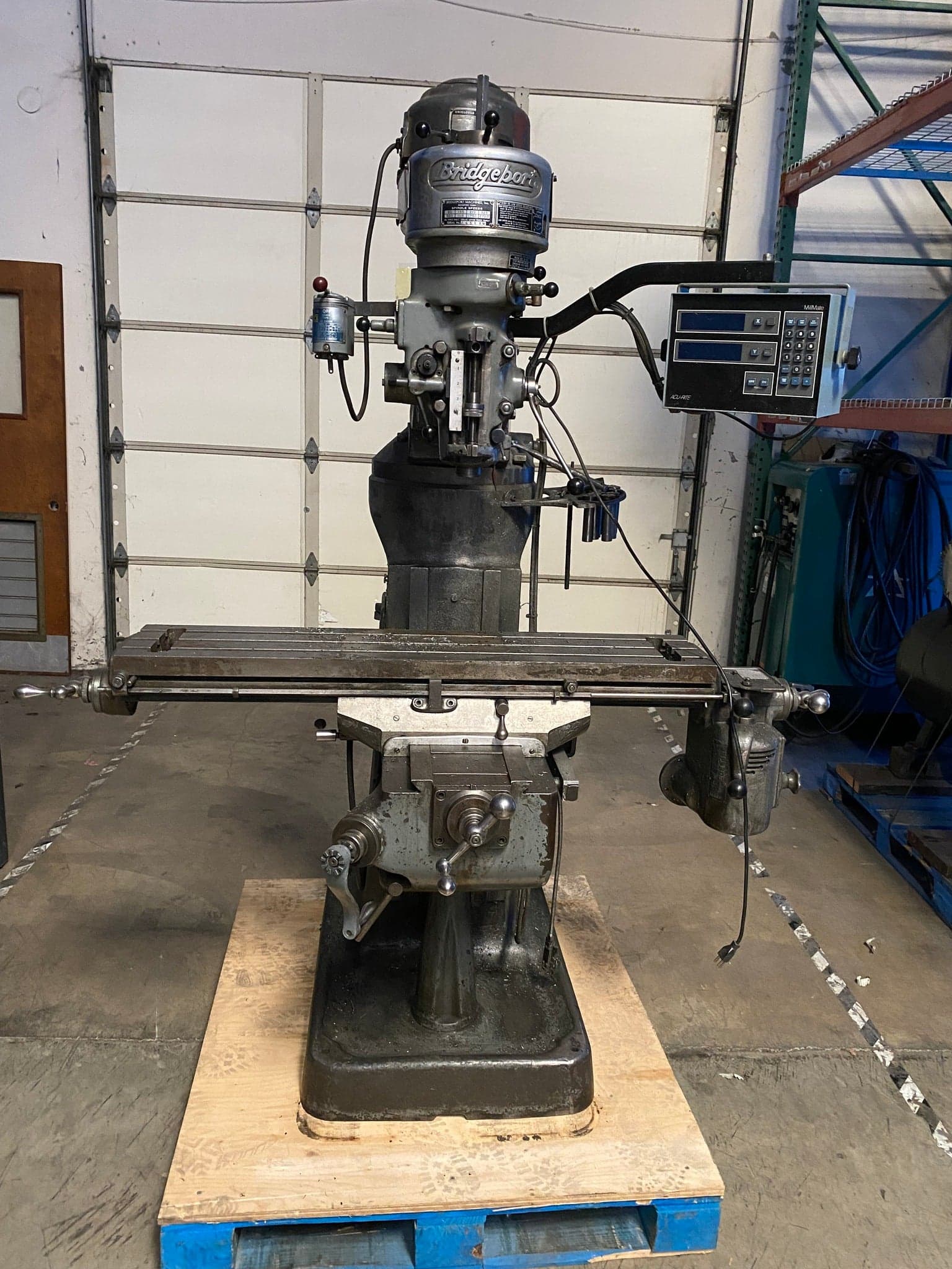 Bridgeport Series 1 Vertical Knee Mill, 1989 - MillMate Acu-Rite Digital Readout