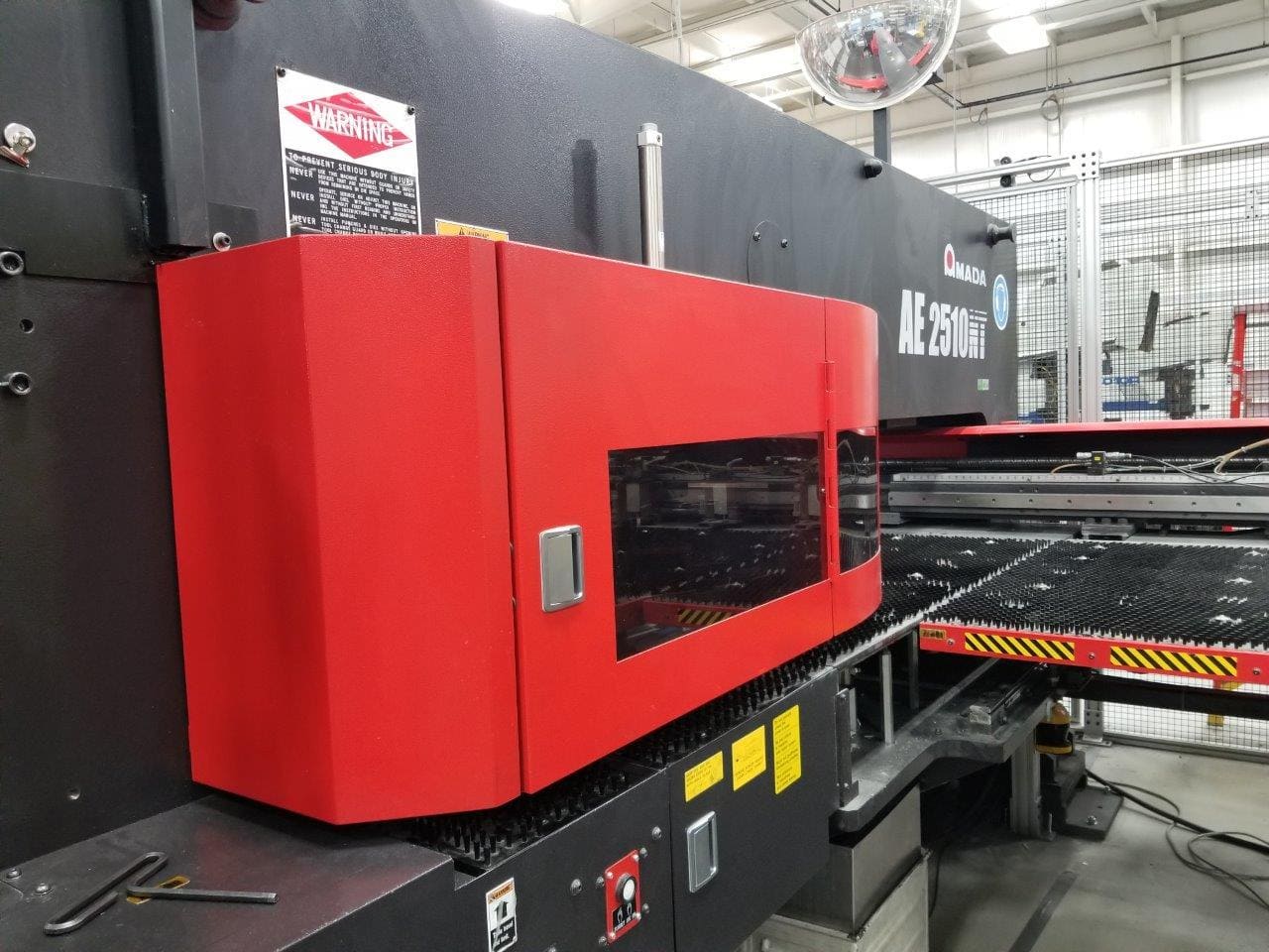 22 Ton Amada AE2510NT CNC Turret Punch, 2014- Low Hours Tooling Included