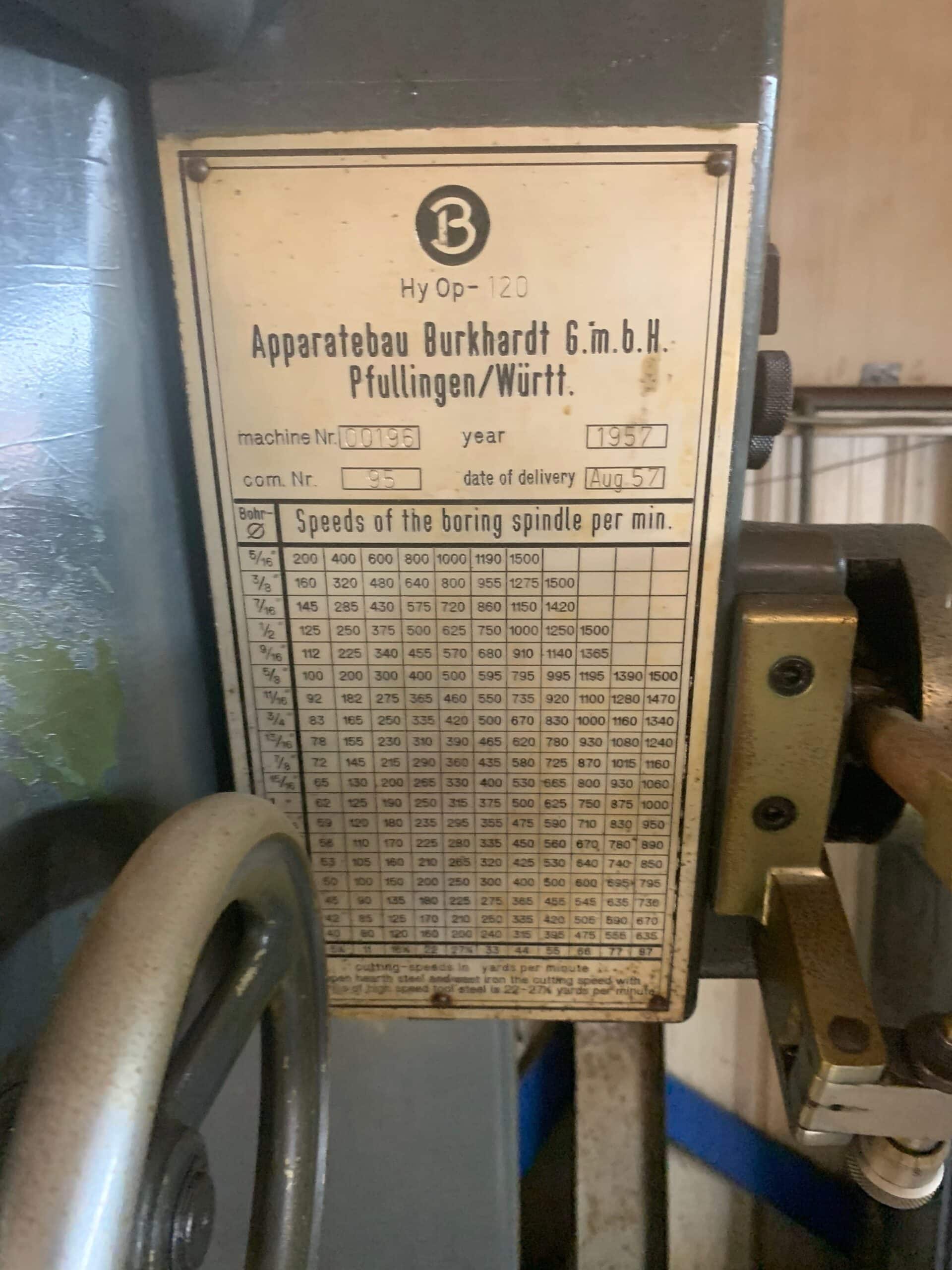 Burkhardt Jigbore, 1957 - Heidenhein 3 Axis DRO, 36” X 48” Table, Like New - Image 9