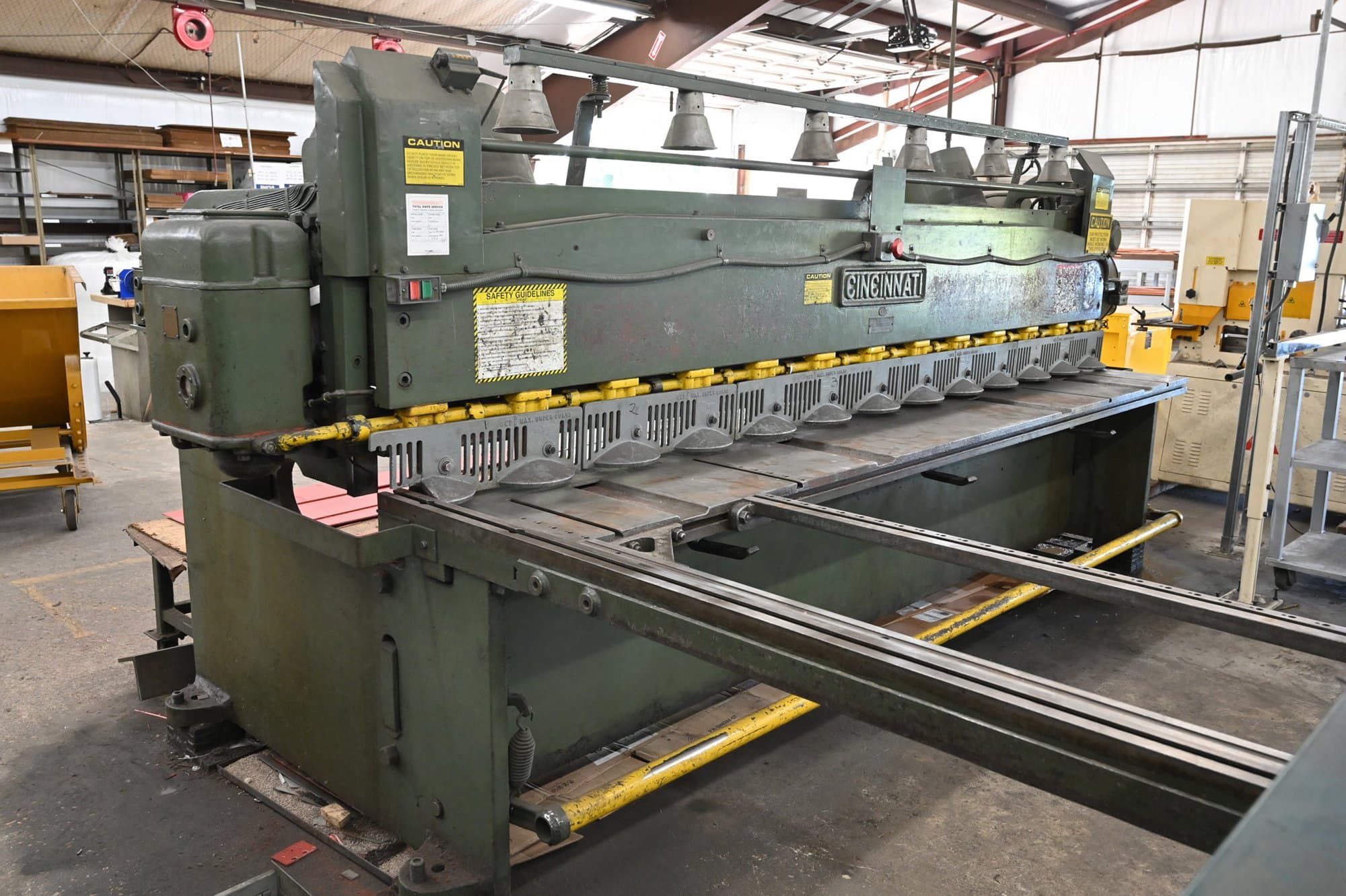 3/16" x 12' Cincinnati 1412 Shear, 1974 - Squaring Arm