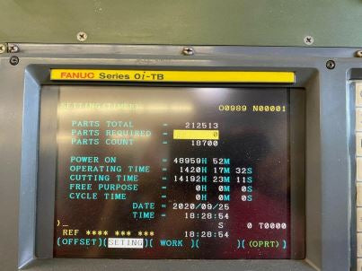 Fortune V-Turn 36 CNC Lathe, 1994 - Tailstock, Fanuc Oi-TB Control, Video Available - Image 8