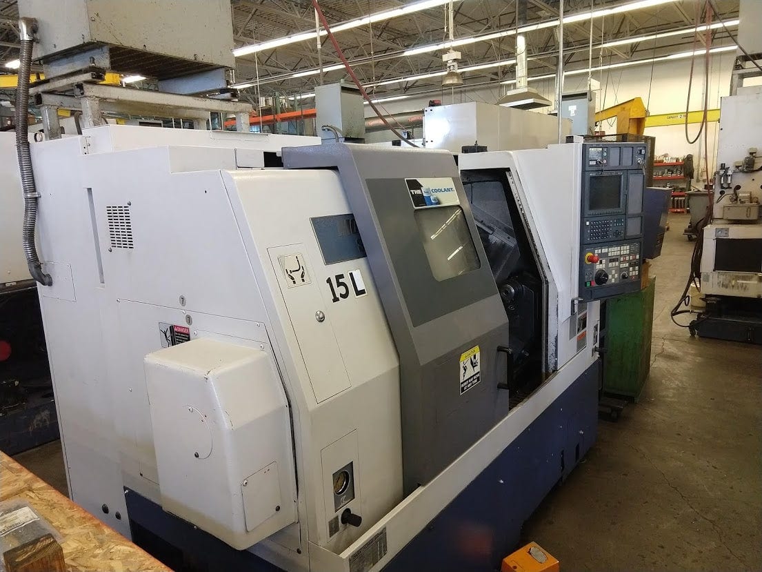 Mori Seiki SL253 CNC Lathe, 2001 - Tailstock, Chip Conveyor