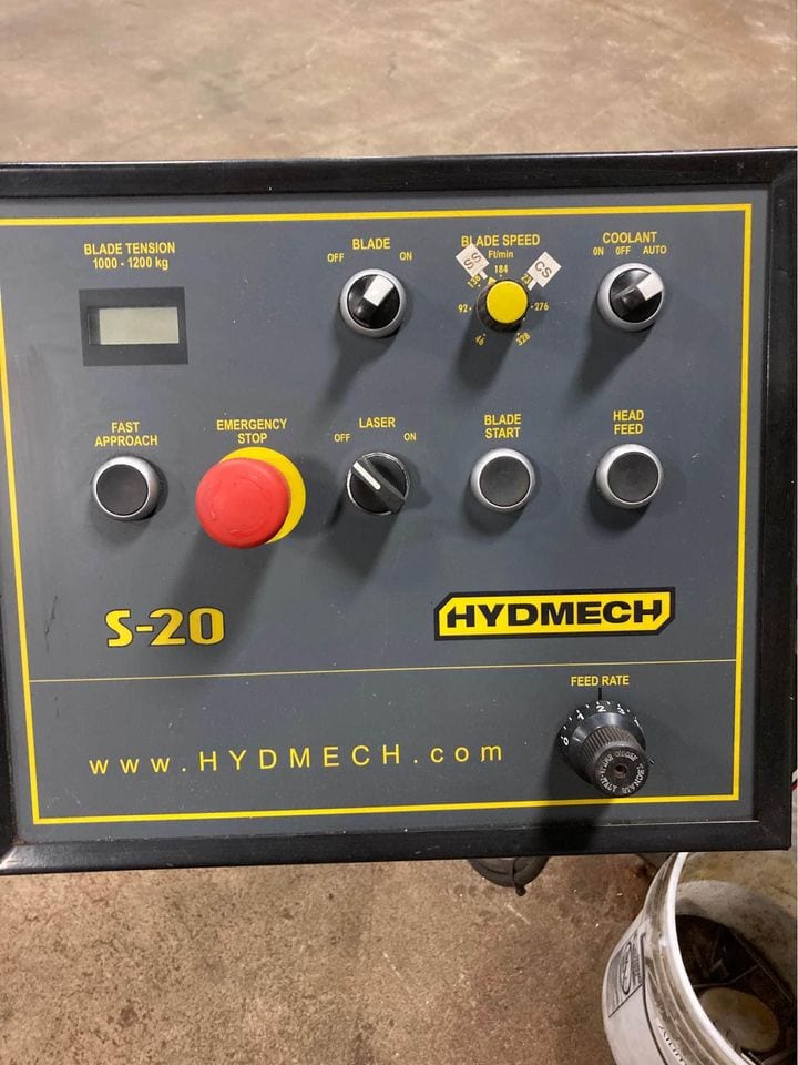 13" X 18" Hydmech S-20 Horizontal Band Saw, 2017 - Roller Bed Included, Low Hours - Image 2