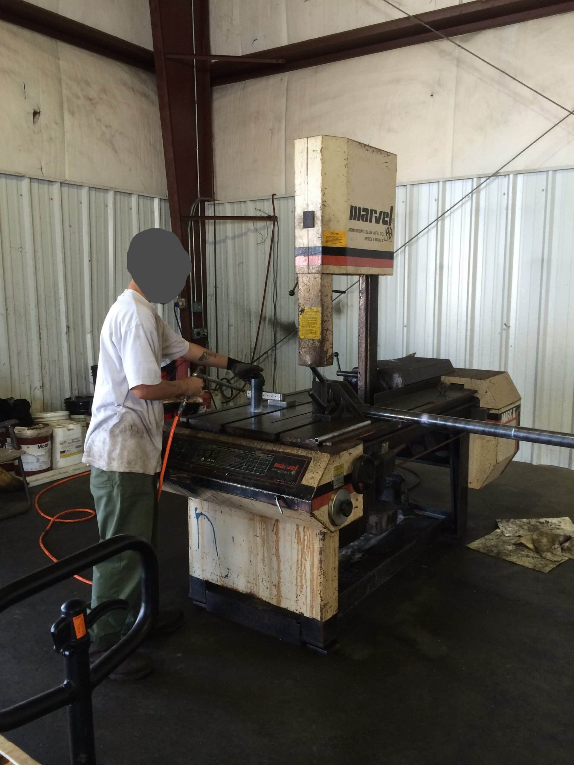18" X 22" Marvel Series 8 MK II Vertical Band Saw, 1993 - Image 2