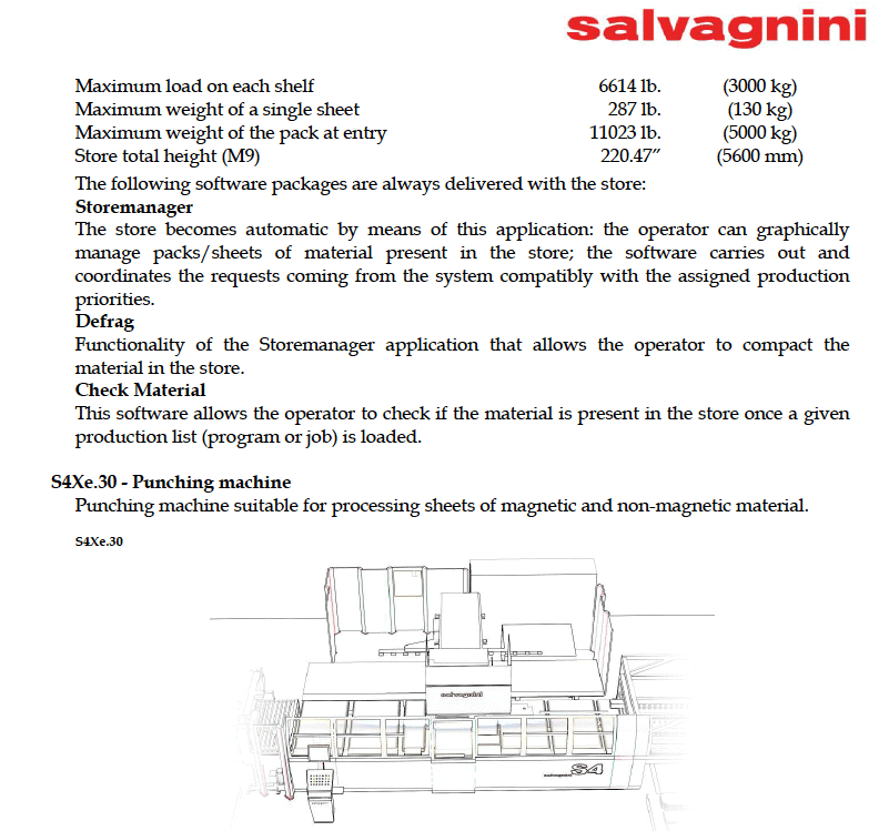 Salvagnini S4 Punch & Shear, 2012 - Tooling Included - Image 8