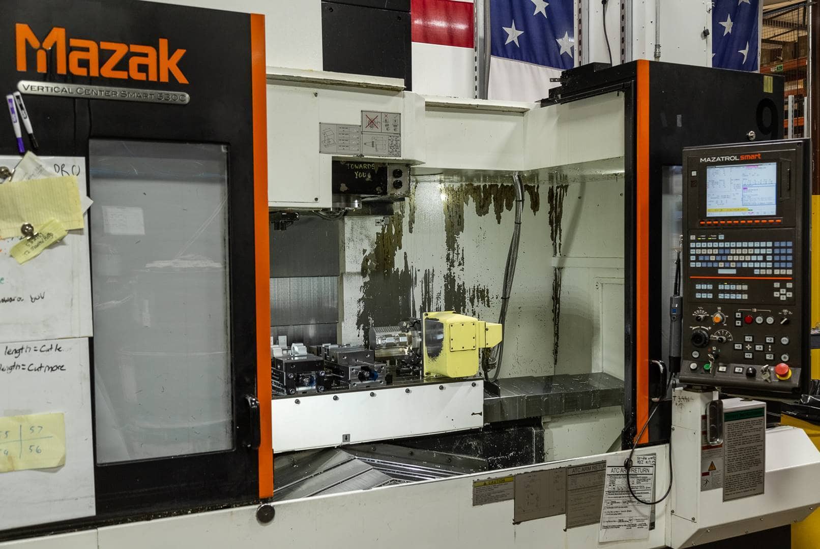 Mazak Vertical Center Smart 530C VMC, 2011 - TSC, Nikken 4th Axis, Video - Image 3