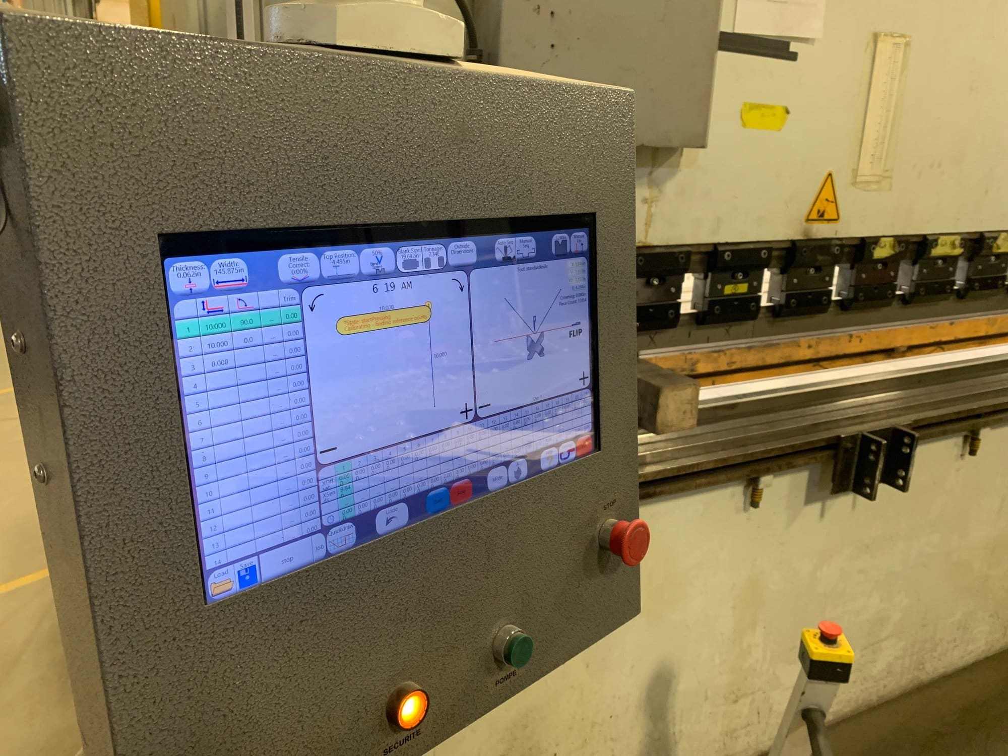 220 Ton x 13' Ermak CNCHAP Press Brake, 2006 - Upgraded Touch Screen Control, Tooling Included - Image 4