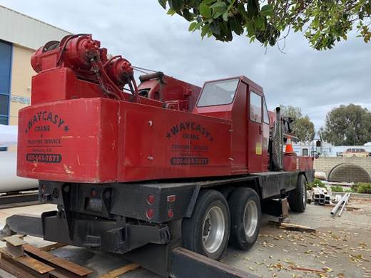 29,000 Lb. P&H T-145 Truck-Mounted Hydraulic Crane, 1978