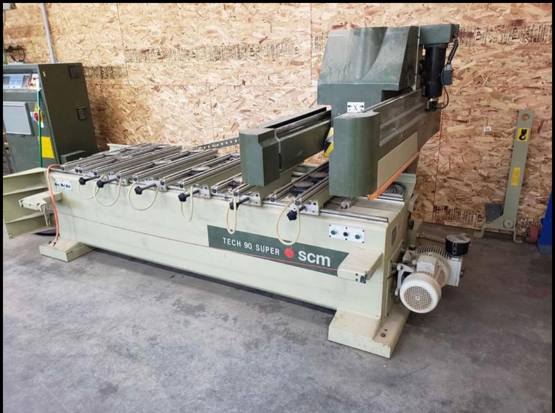 2.5' x 7' SCM Tech 90 Super CNC Wood Router, 1991 - TRIA 10500 Control - Image 2
