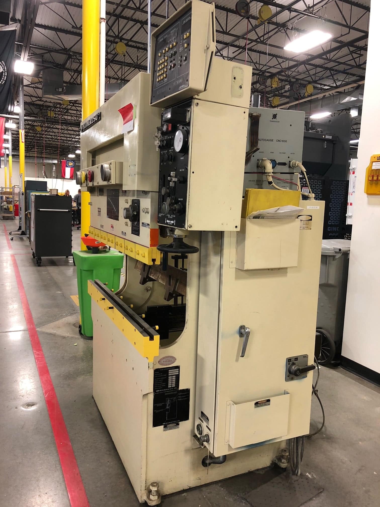 38 Ton x 4' Komatsu PHS35X125 CNC Press Brake, 1986 - Image 3