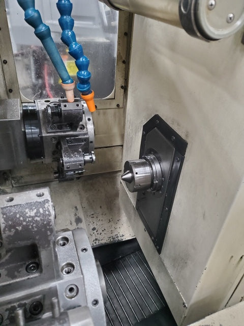 Tsugami MU-26SY CNC Precision Automatic Lathe, 2003 - Barfeeder, Under Power, Tooling Included - Image 5