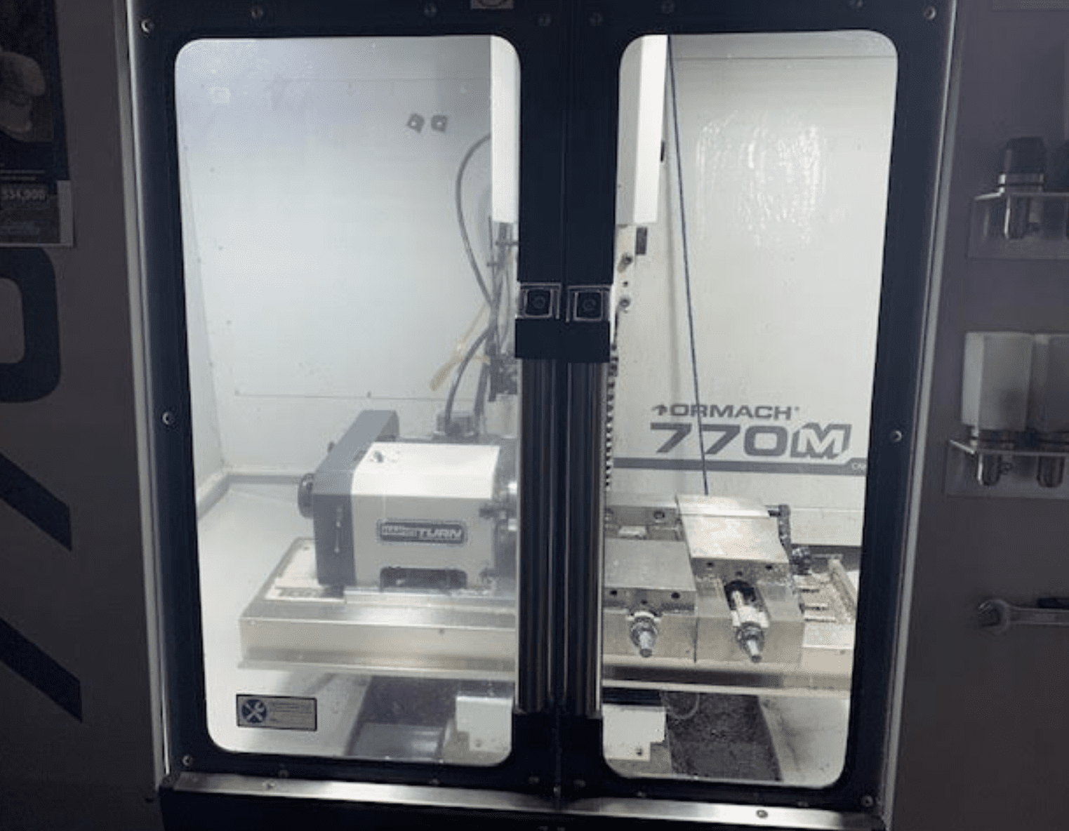 Tormach 770M Mill, 2018 - RapidTurnTM Chucker Lathe Accessory, 4th Axis Capable, Full Enclosure - Image 2