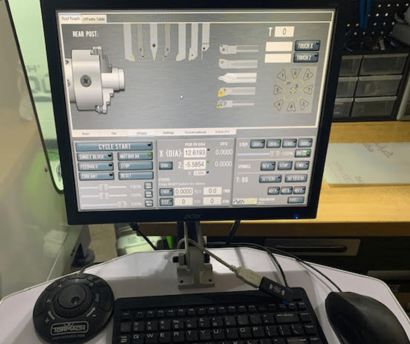 Tormach 770M Mill, 2018 - RapidTurnTM Chucker Lathe Accessory, 4th Axis Capable, Full Enclosure - Image 7