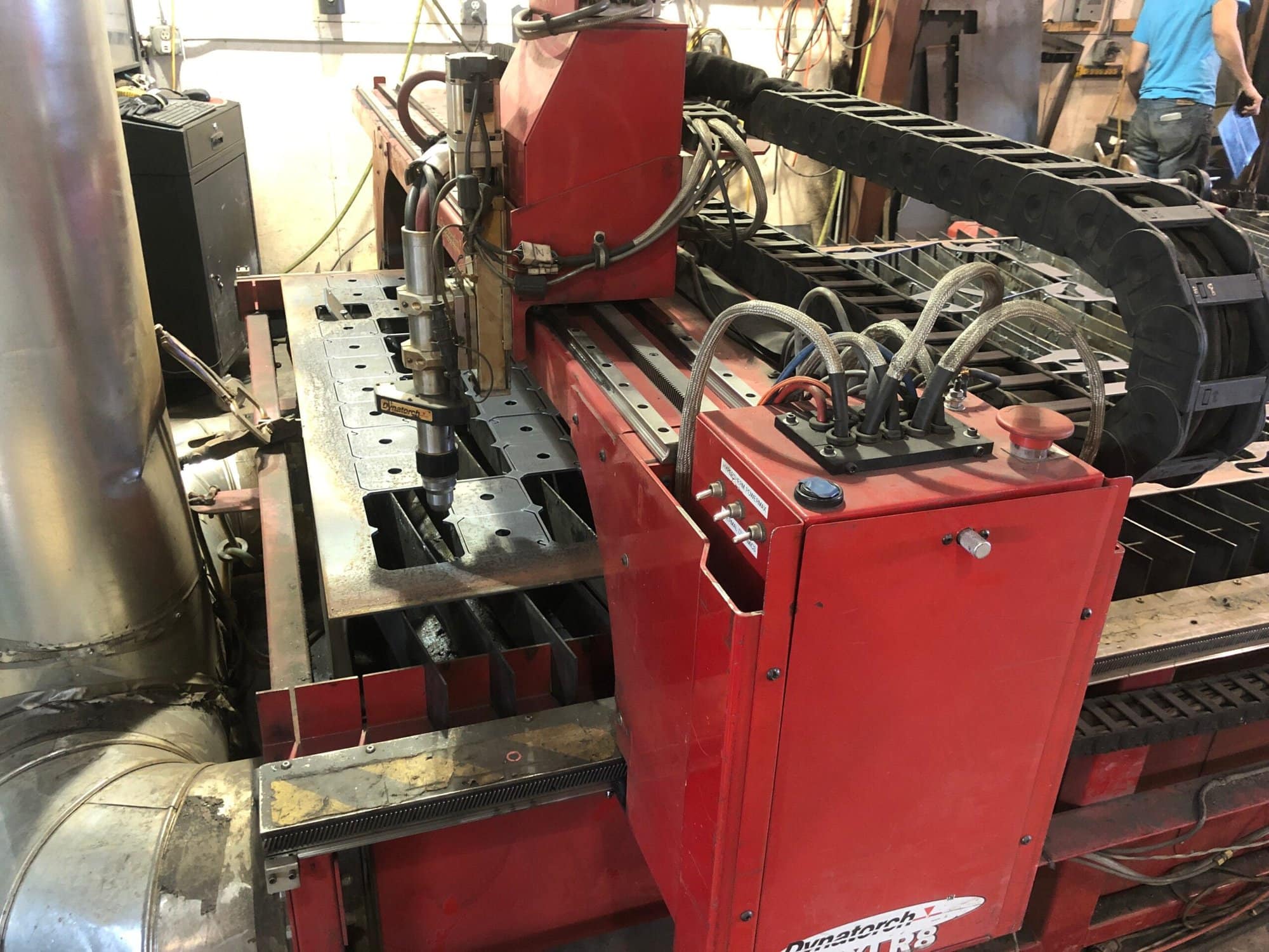 5'x10' Dynatorch XLR8 HF CNC Plasma Table, 2014 - Fanuc 18-T Control, Dust Collector - Image 3
