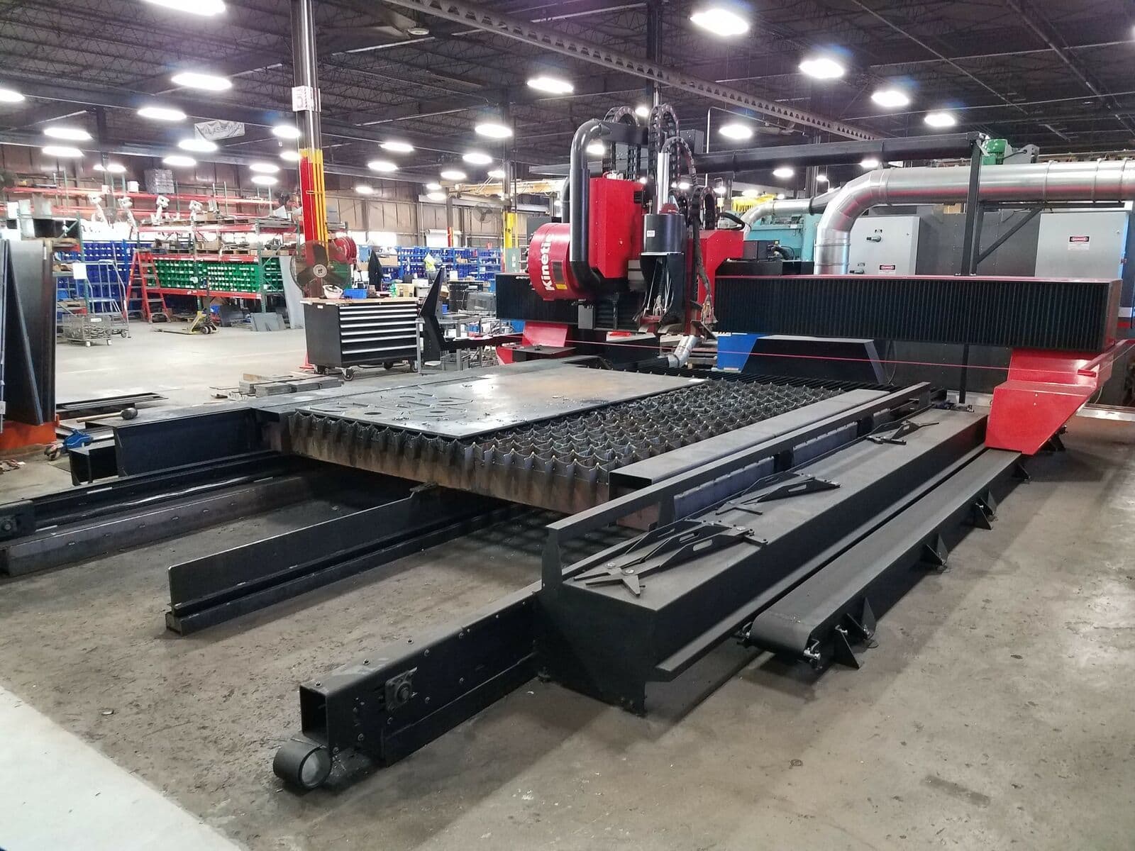 8'8" x 10' 8" Kinetic K4000xmc CNC Plasma, 2018- Hypertherm HPR 300, 300 Amperage