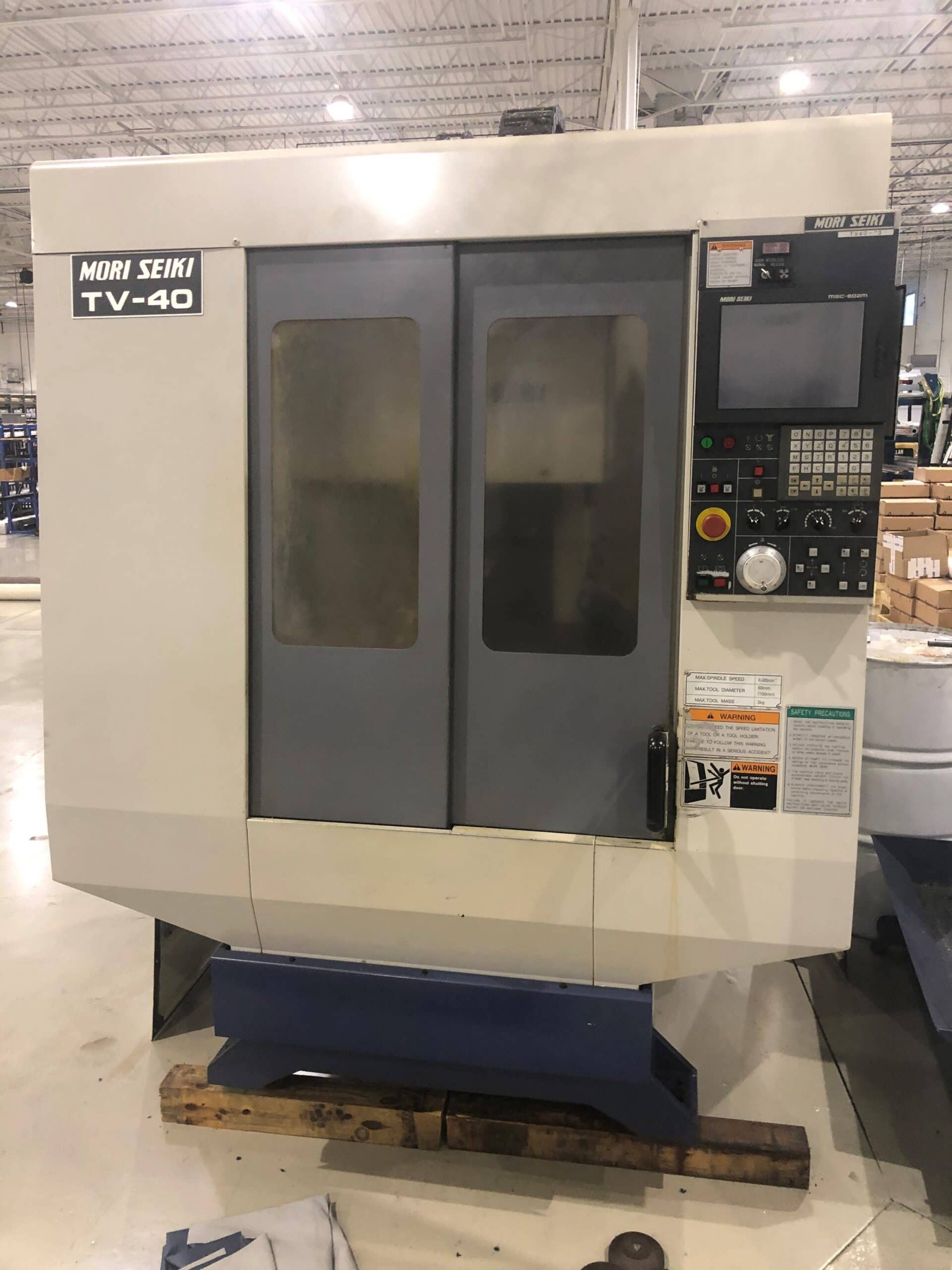 Mori-Seiki TV-40 Vertical Machining Center, 1996