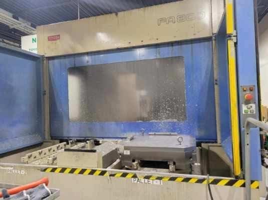 Toyoda FA800 800mm Pallet HMC, 1999 - Under Power, Fanuc Control - Image 2