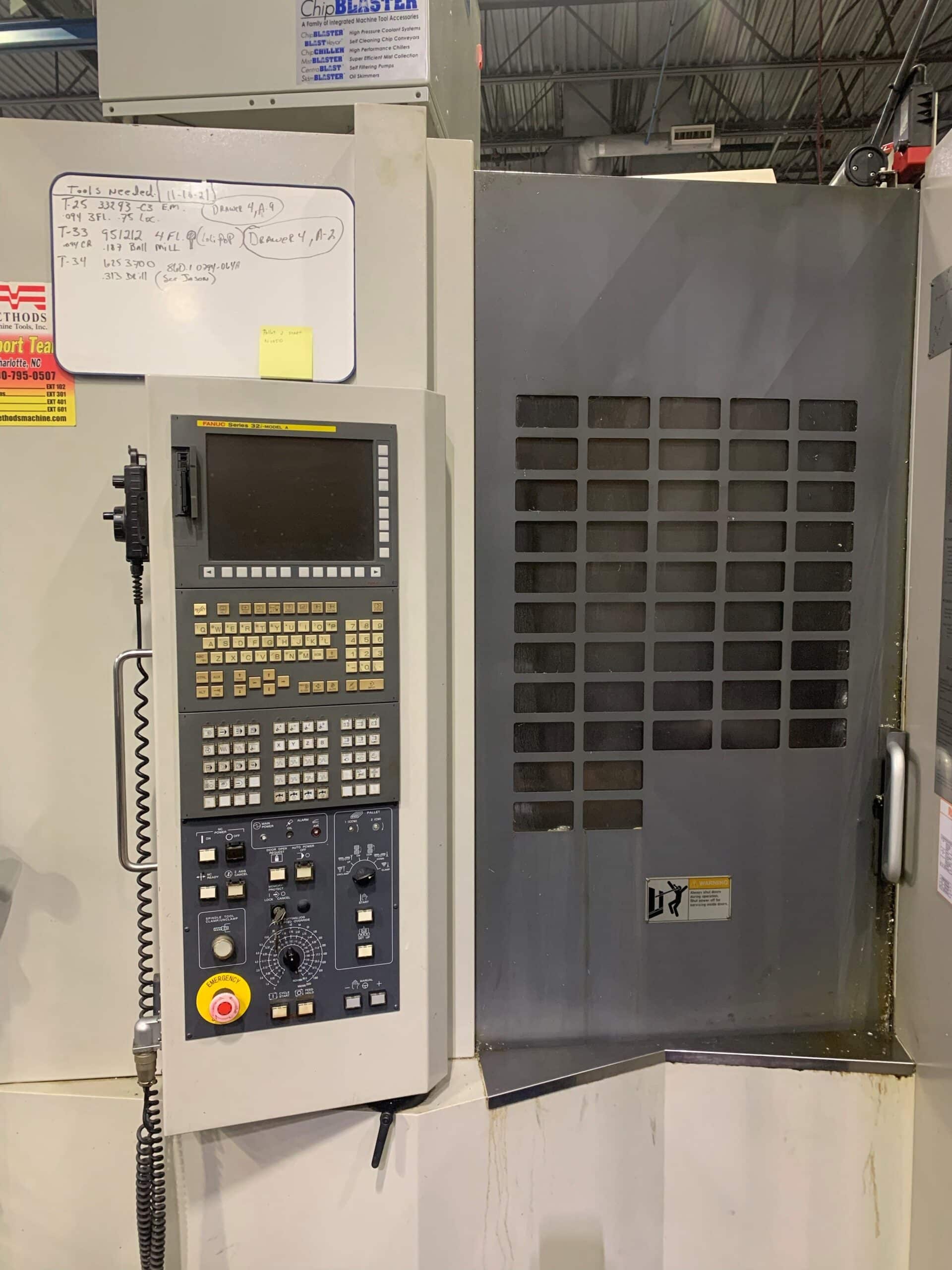 Kiwa KH-45 HMC, 2007 -Dual Pallet, TSC, Tombstones,Chip Conveyor, Renishaw Probe - Image 2