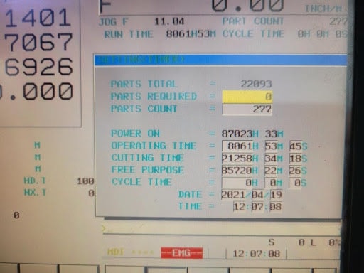 Toyoda FA800 800mm Pallet HMC, 1999 - Under Power, Fanuc Control - Image 5