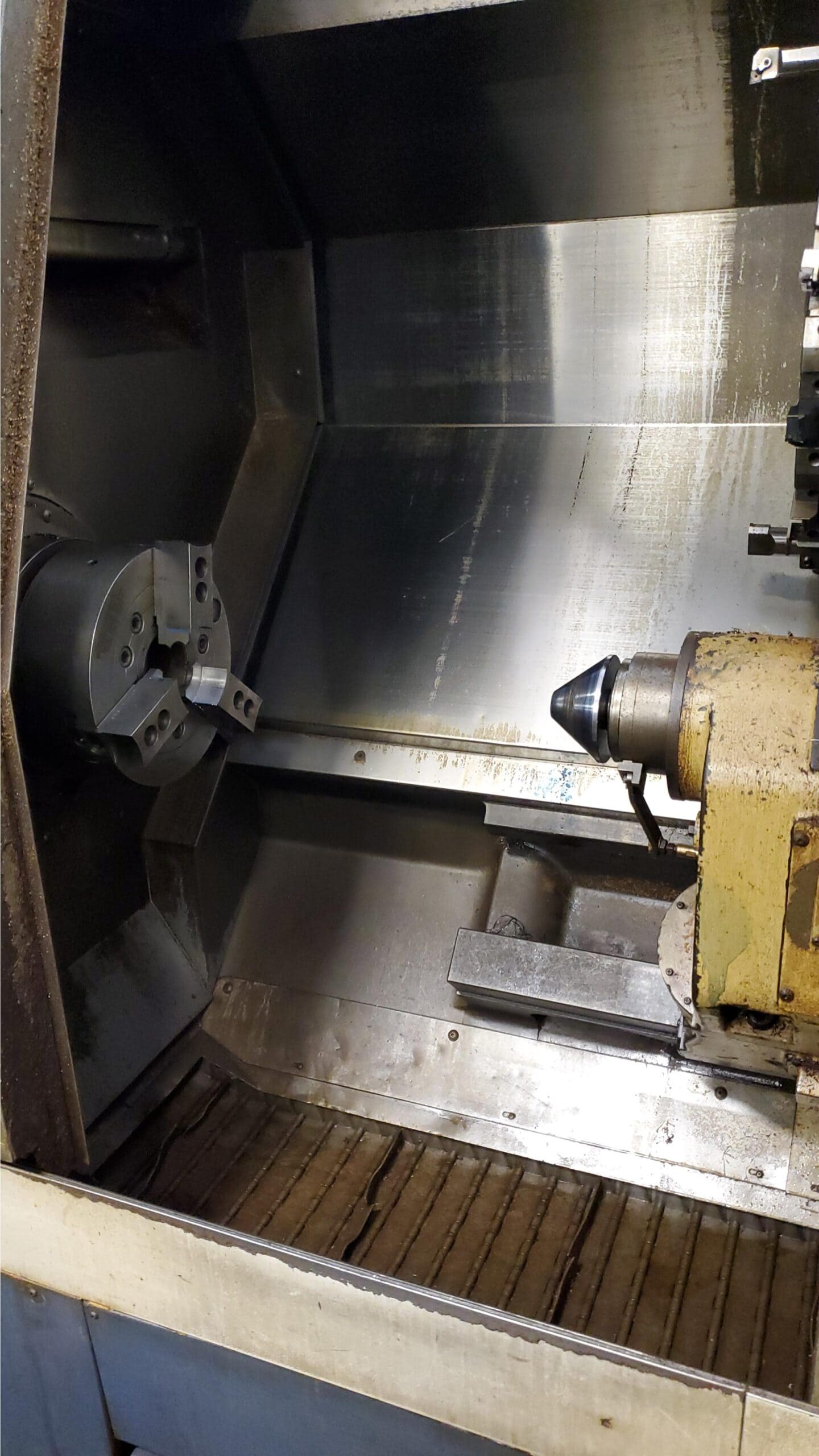 Mori Seiki SL-303A/1500 CNC Lathe, 2002 - 3.5" Bar Cap, 64" Length, Steady - Image 4