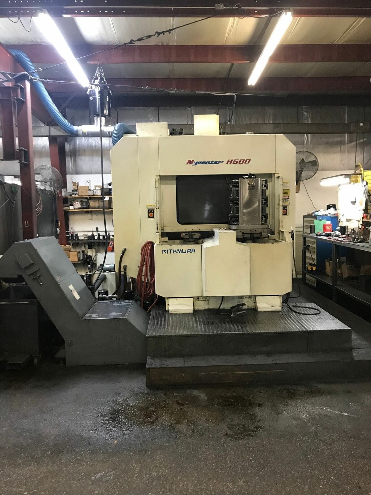 Kitamura Mycenter-500 500mm HMC, 1998 - 10,000RPM, CAT50, Chip Conveyor, High Pressure Coolant, 4th Axis, Coolant Thru Spindle - Image 3