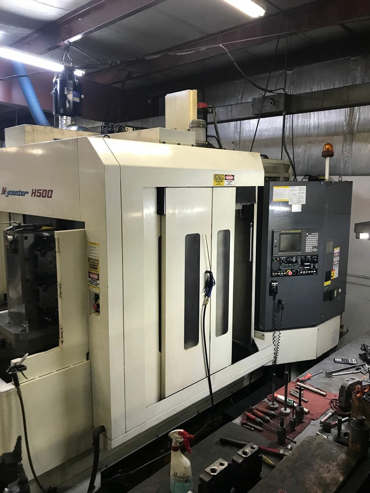 Kitamura Mycenter-500 500mm HMC, 1998 - 10,000RPM, CAT50, Chip Conveyor, High Pressure Coolant, 4th Axis, Coolant Thru Spindle