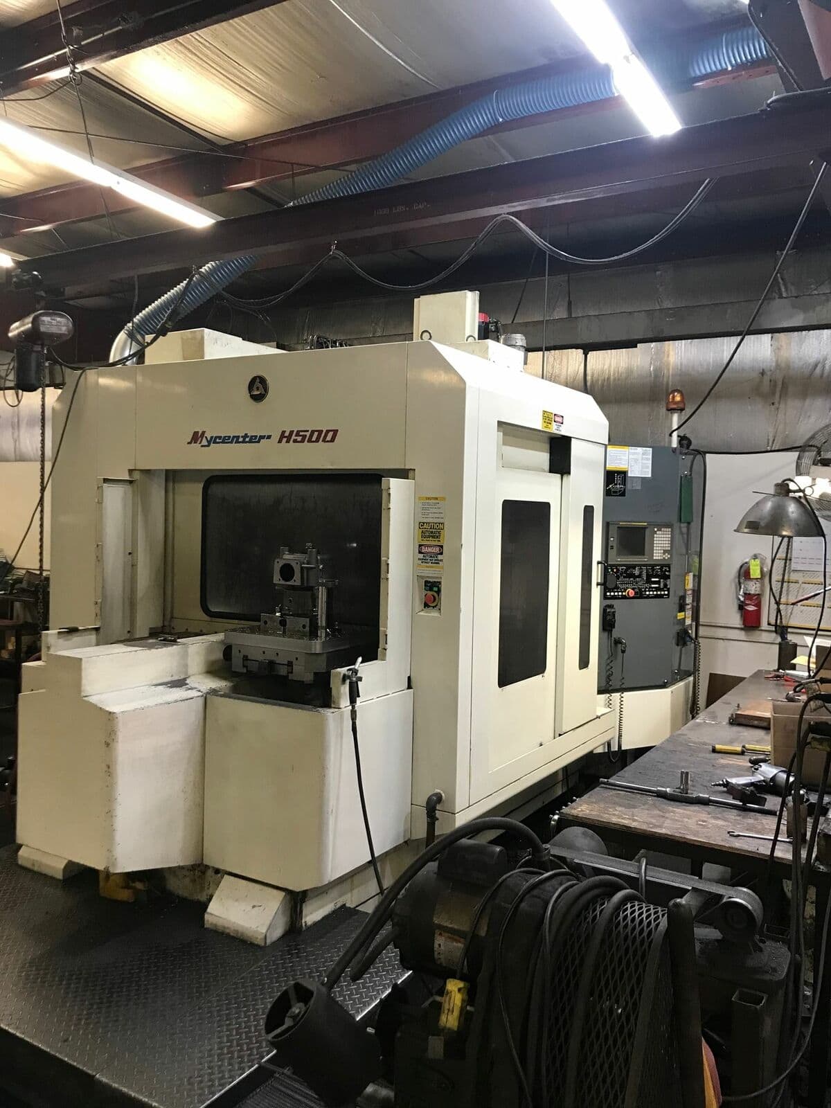 Kitamura Mycenter-500 500mm HMC, 1998 - 10,000RPM, CAT50, Chip Conveyor, High Pressure Coolant, 4th Axis, Coolant Thru Spindle