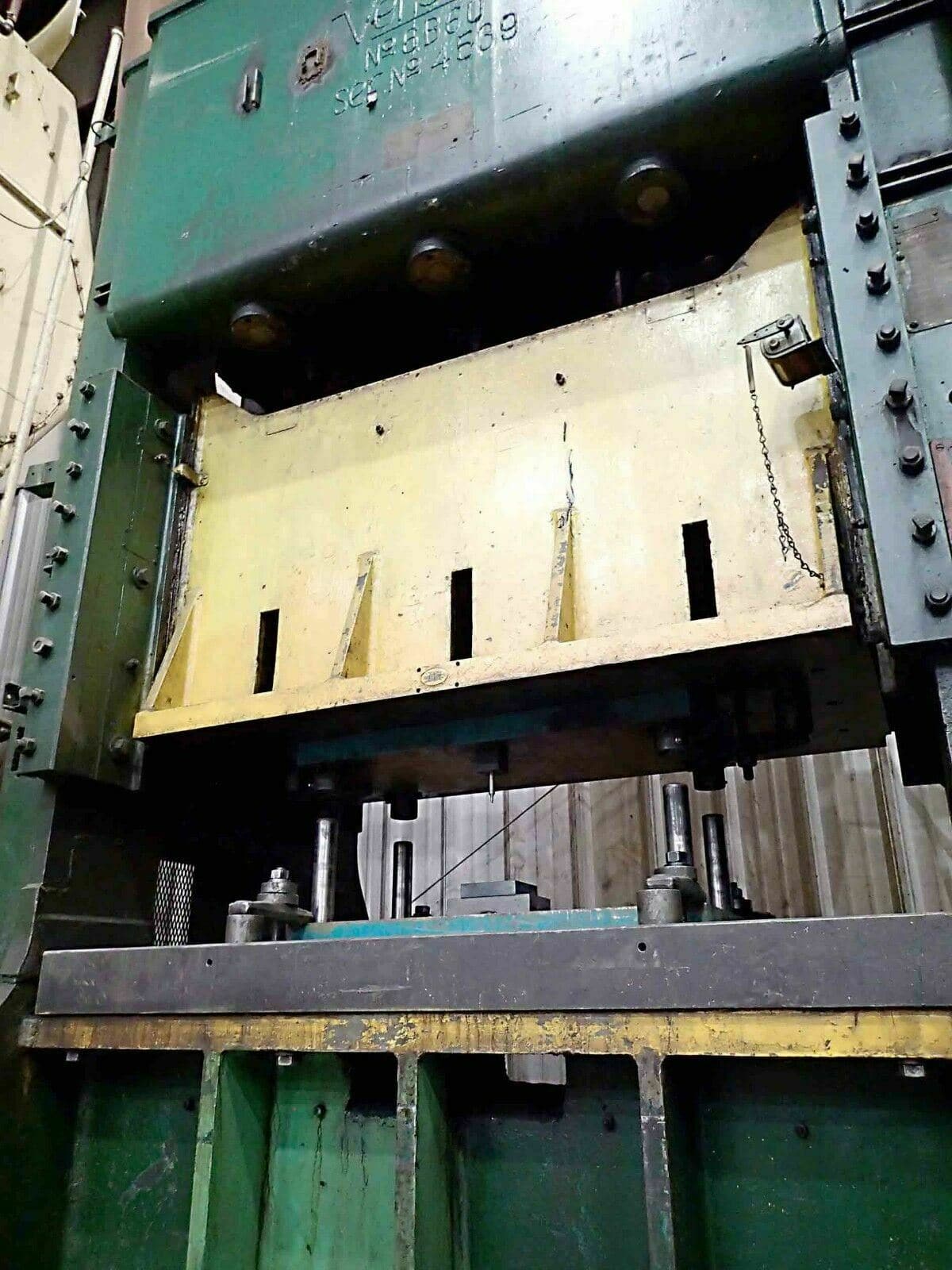 150 Ton Verson Model 6B60 Straight Side Press- 6" Stroke, 16" Shut, Power Ram - Image 3